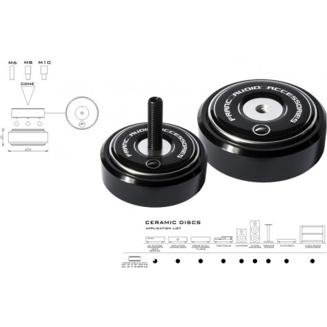 Franc Audio Accessories Ceramic Disc Slim Foot