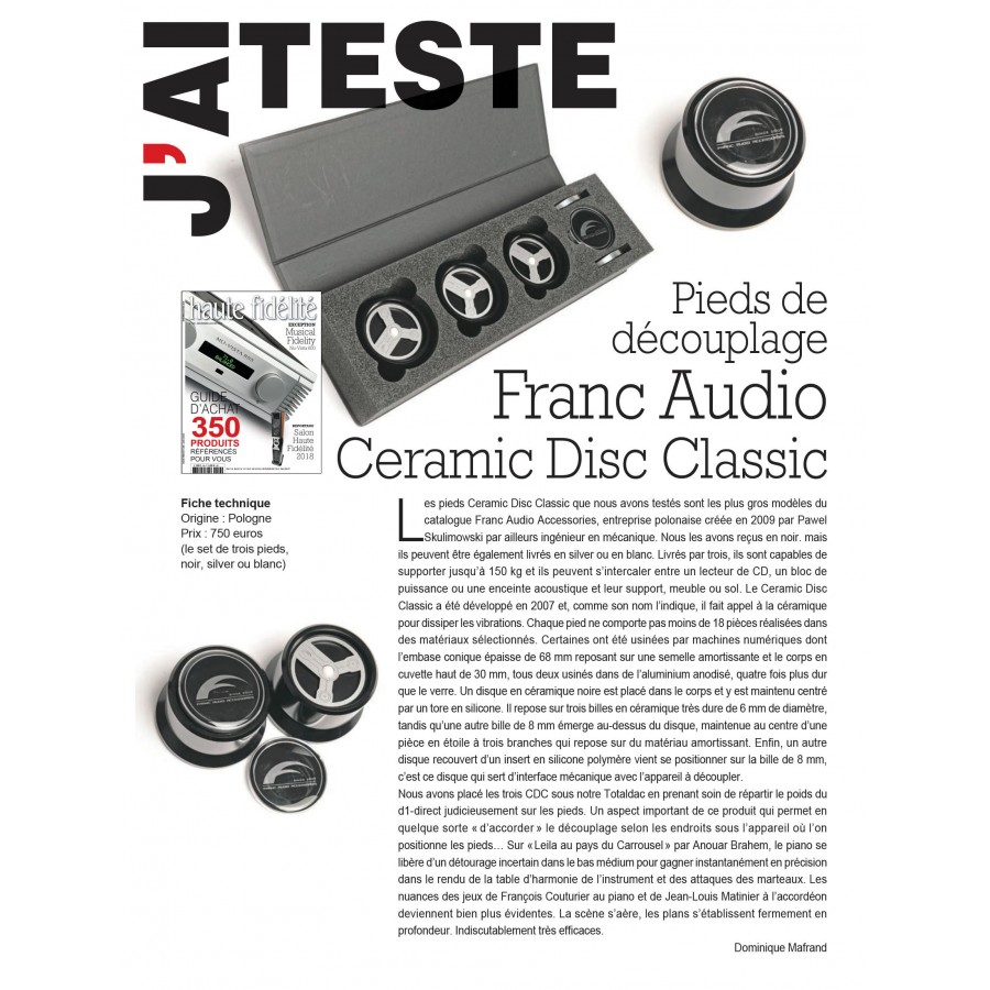 Franc Audio Accessories Ceramic Disc Classic