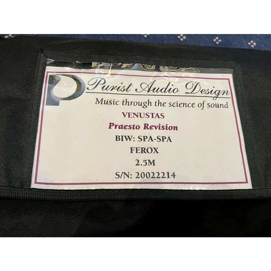 Purist Audio Design-Purist Audio Design Venustas Bi-Wire-2,5m Speaker Cable bananes occasion-05