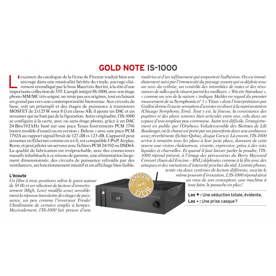 Gold Note-Gold Note IS-1000 MKII-00