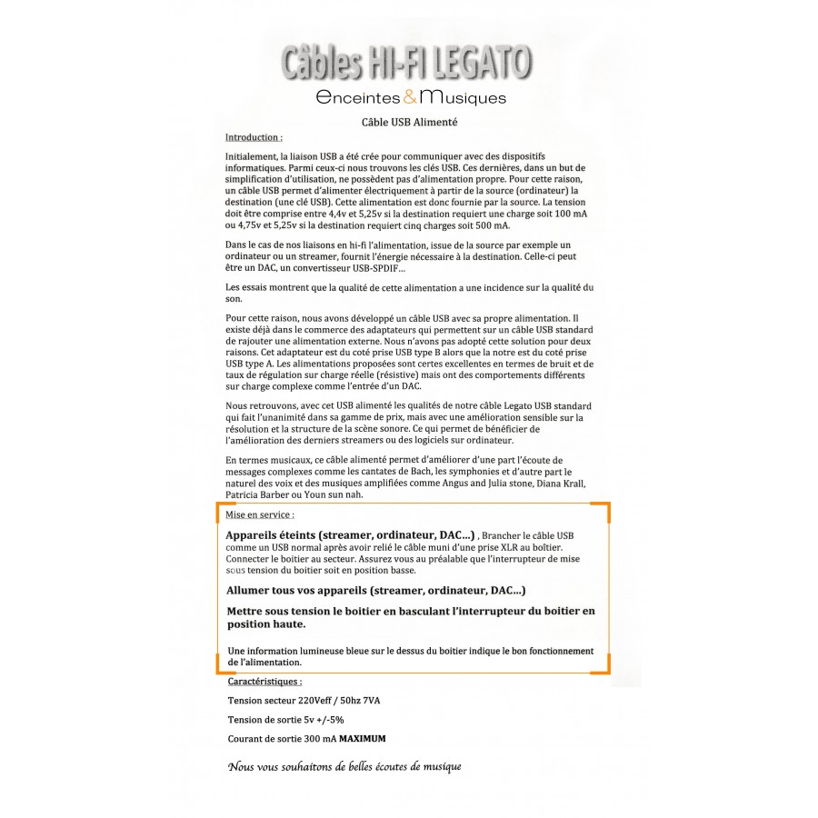 Legato Audio-Legato Referenza Superiore USB avec alimentation Démo-00