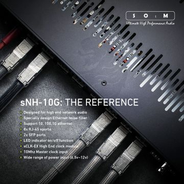 SOtM sNH-10G Commutateur réseau HiFi pour streamer et serveur haut de gamme
