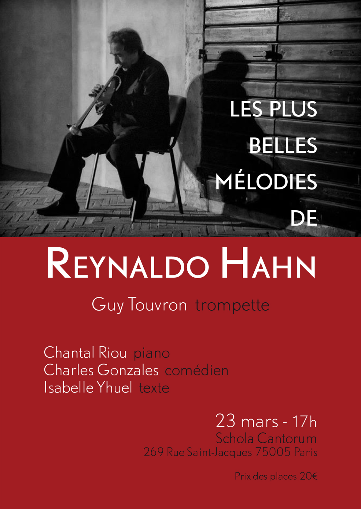 2 concerts à Paris: Reynaldo Hahn le dimanche 23 mars, et Félicien David le mardi 25 mars 2014