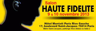 Salon Haute Fidélité 2013: les 9 et 10 novembre à Paris