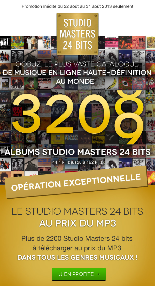 offre Qobuz téléchargement Master