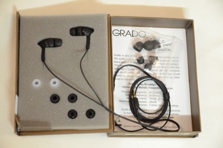 Grado IGI:  écouteurs intra-auriculaires au déballage: discrétion et sobriété (simplisme ?) du design, mais grande qualité sonore