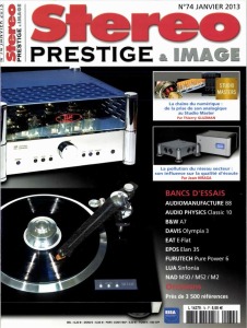 Le magazine Stéréo Prestige et Image n° 74, janvier 2013 est paru. 2 articles de fond à remarquer