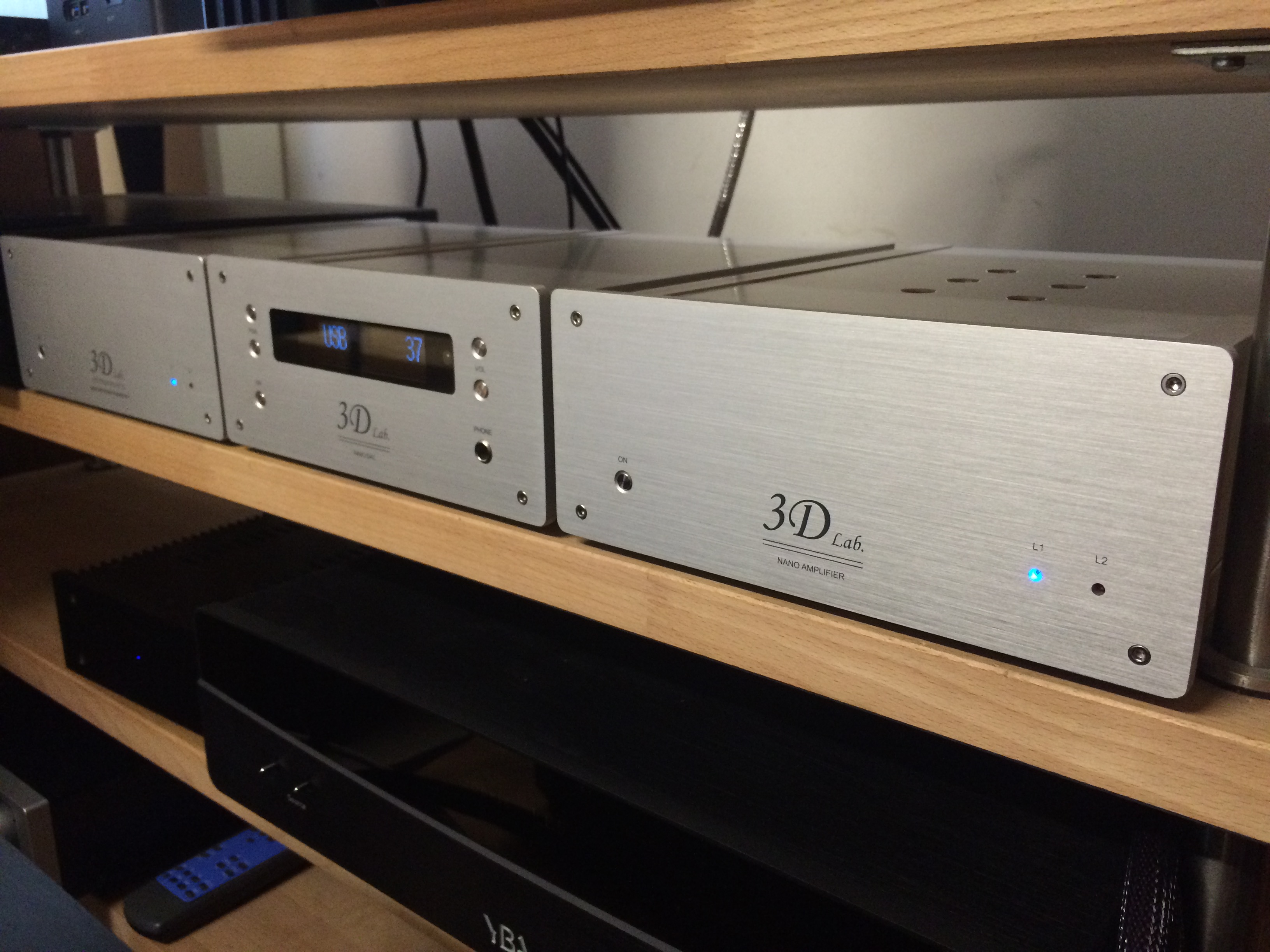 3D Lab Nano lecture reseau DAC Transport Amplifier